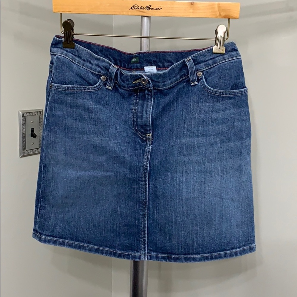 J. Crew denim mini skirt